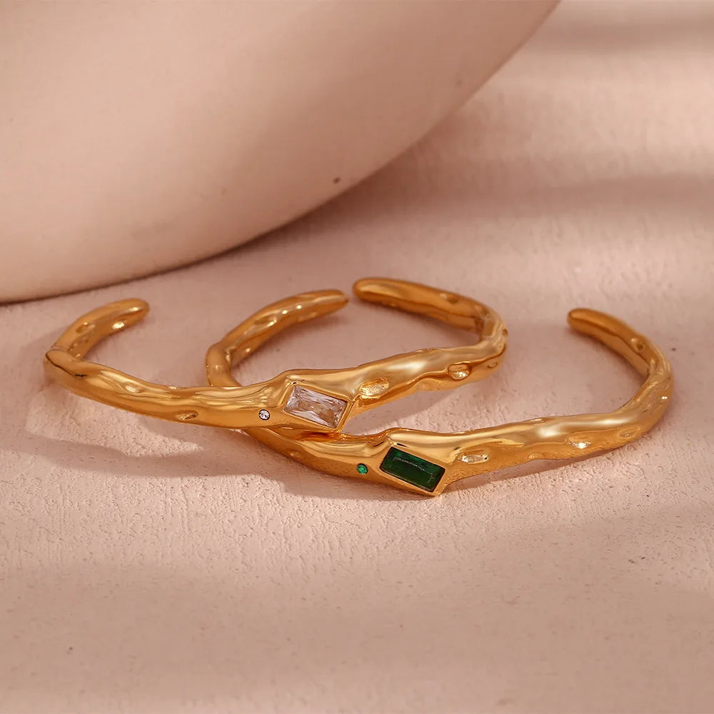 Opulent Aura Gold Bangle