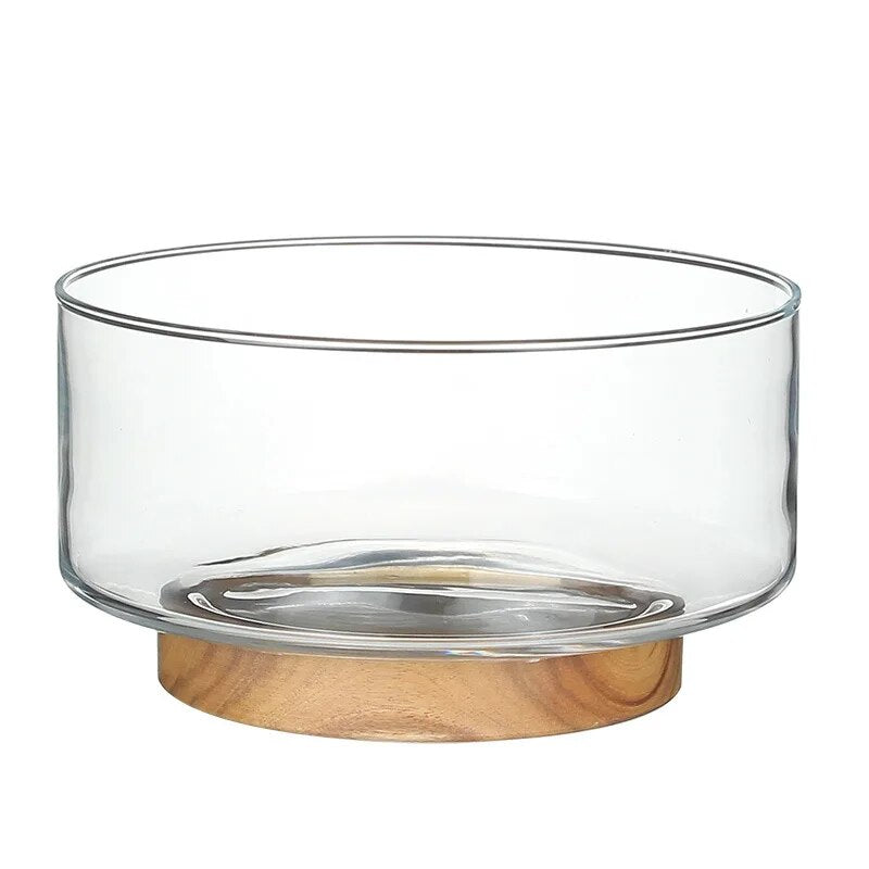 Wood Fusion Glass Bowl