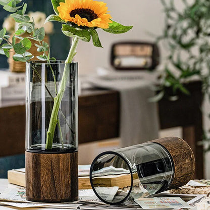 Transparent Wood Fusion Vase