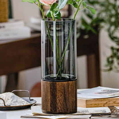 Transparent Wood Fusion Vase