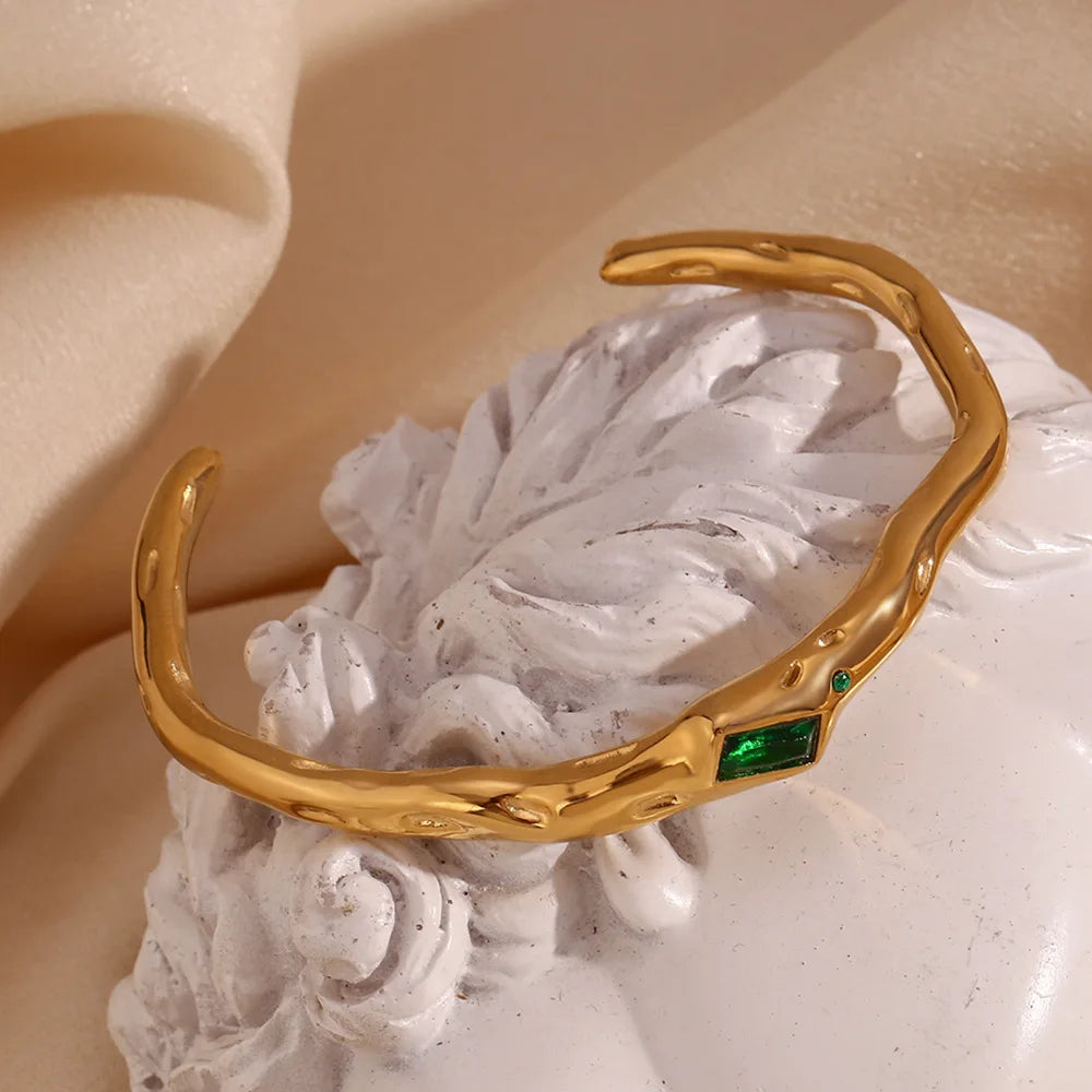 Opulent Aura Gold Bangle